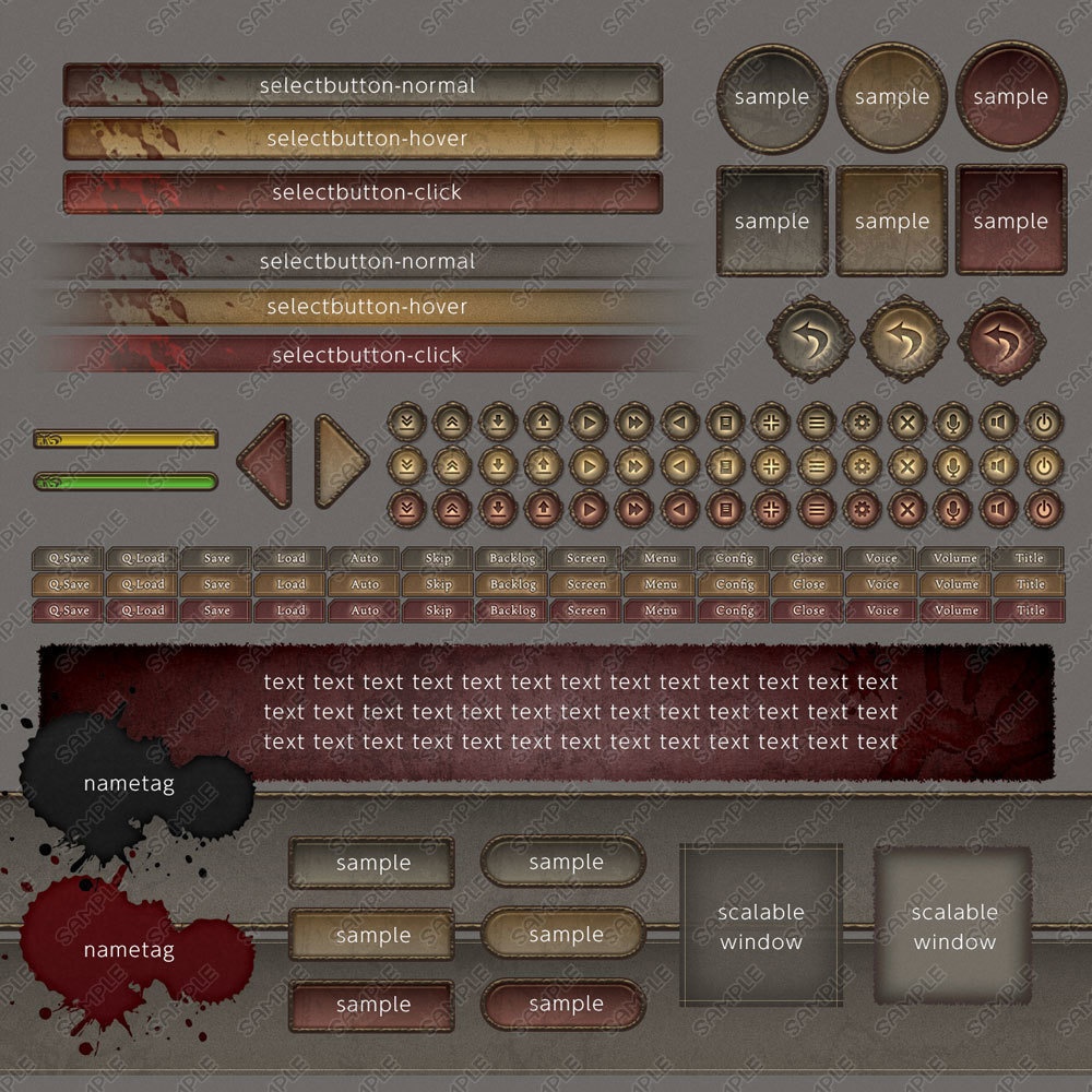 ゲームUIセット vol.04