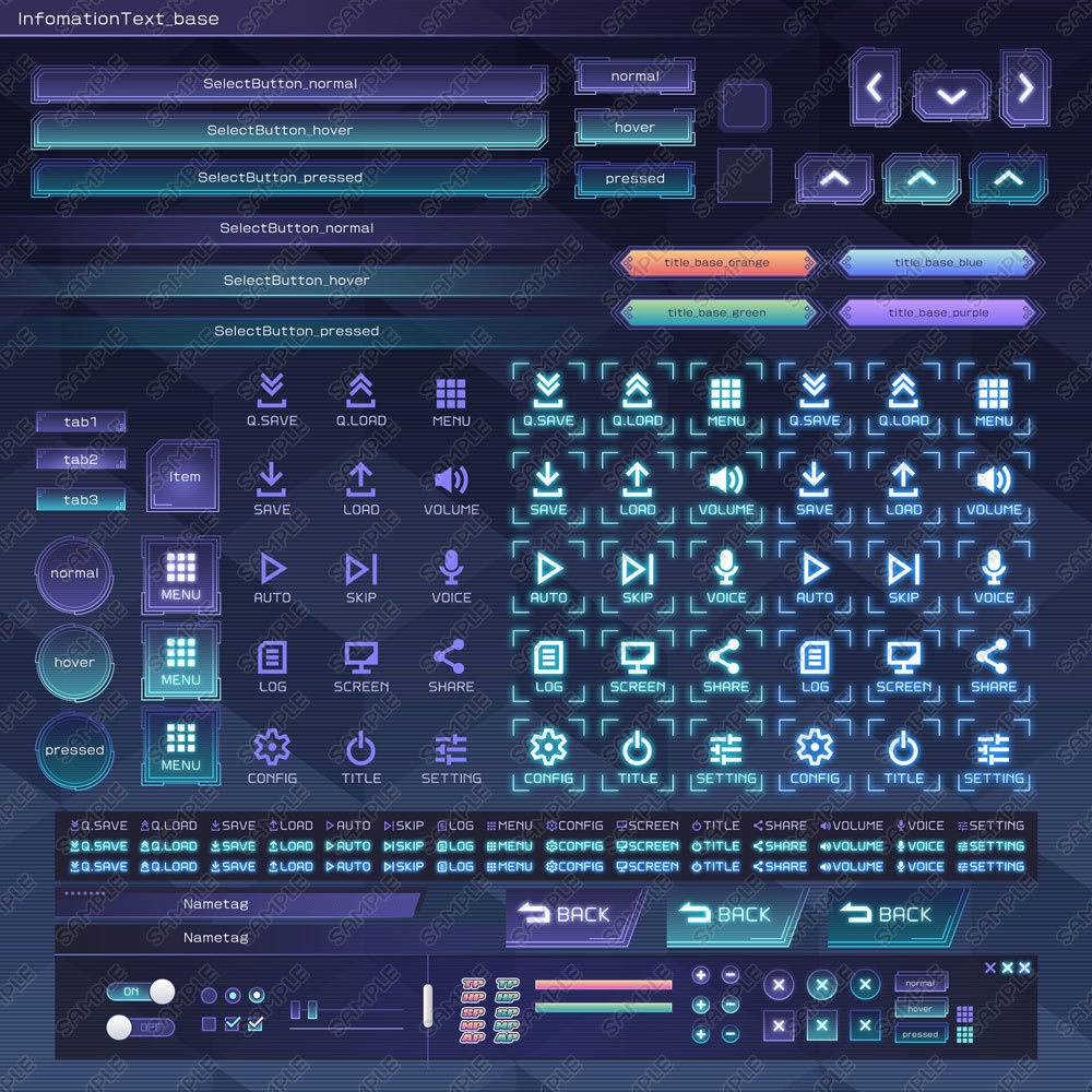 ゲームUIセット vol.06