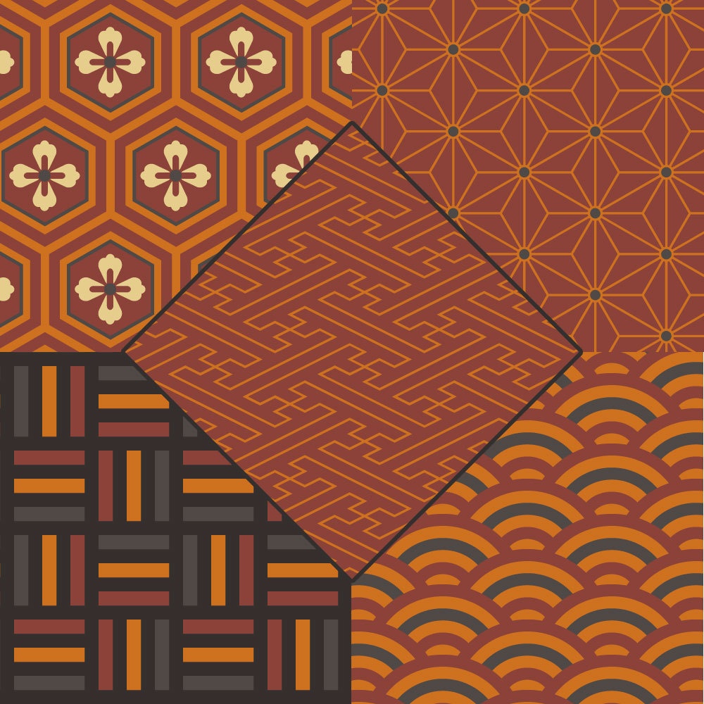 【フリー素材】和柄テクスチャ