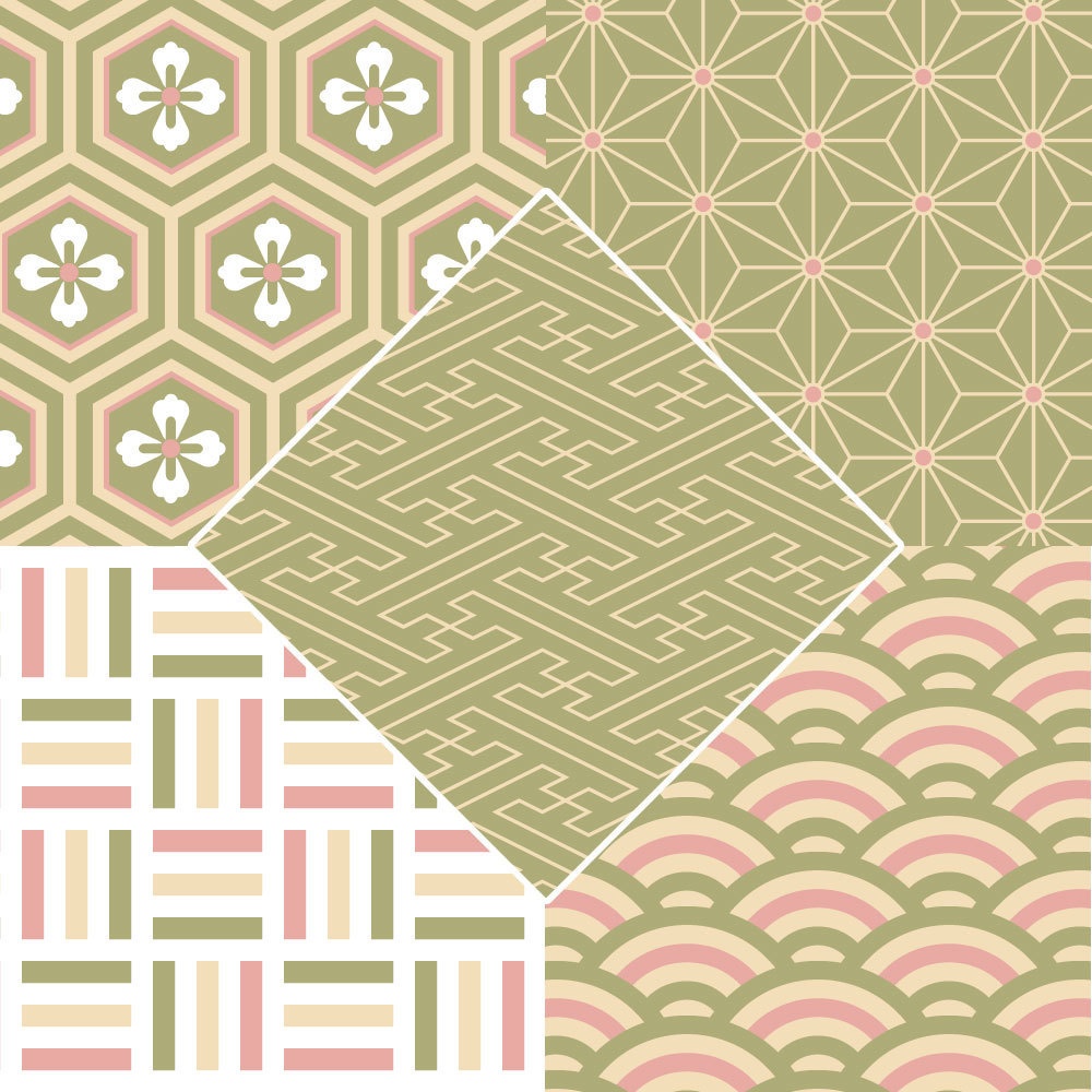 【フリー素材】和柄テクスチャ