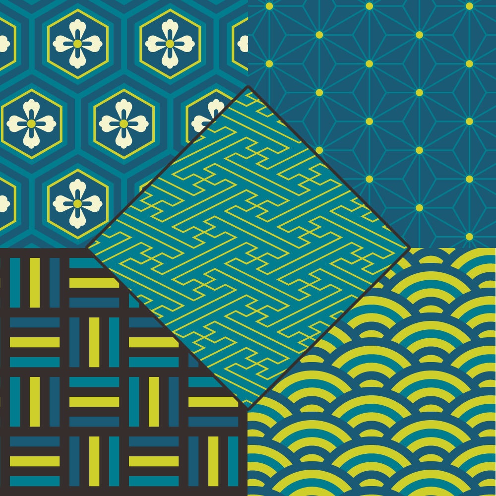 【フリー素材】和柄テクスチャ