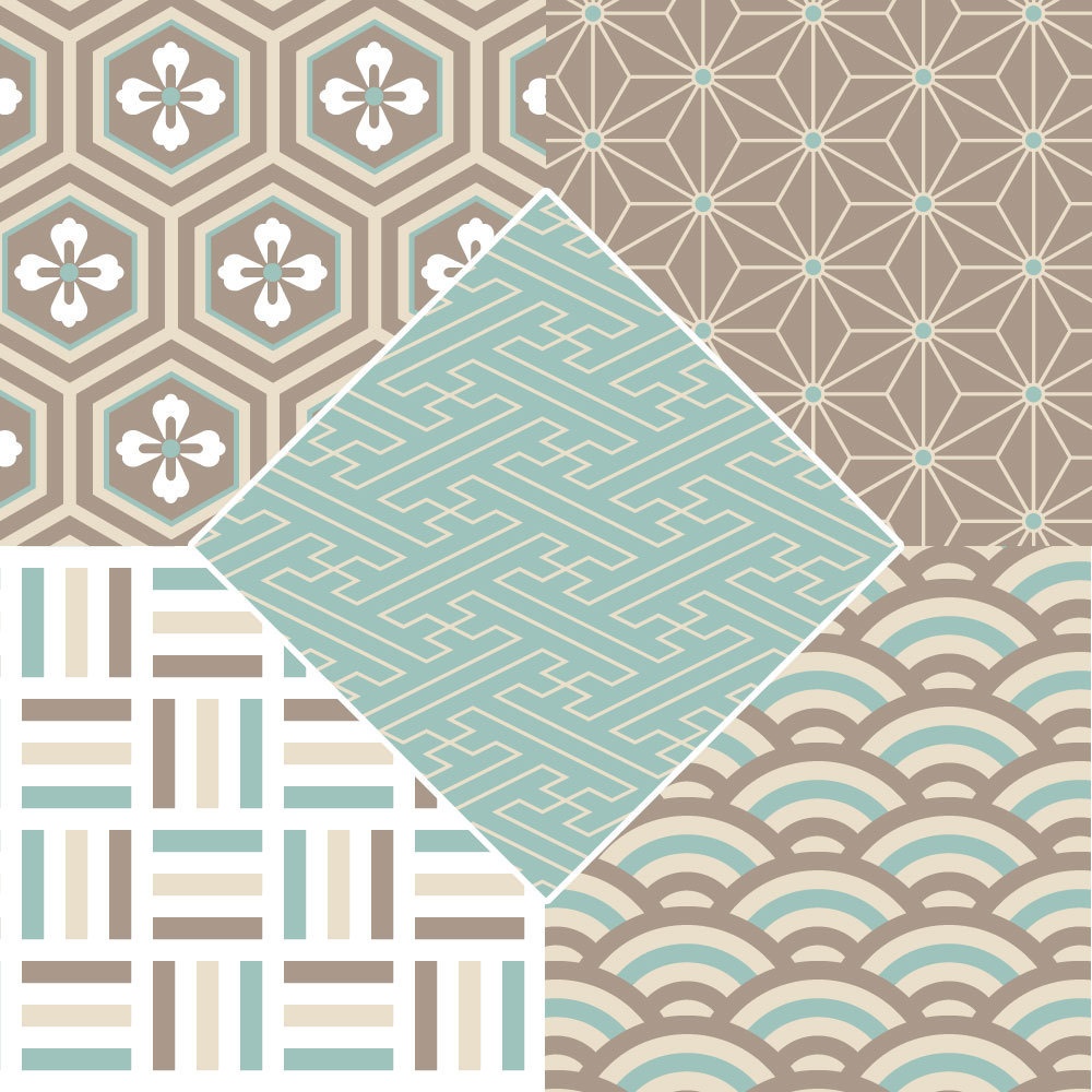 【フリー素材】和柄テクスチャ