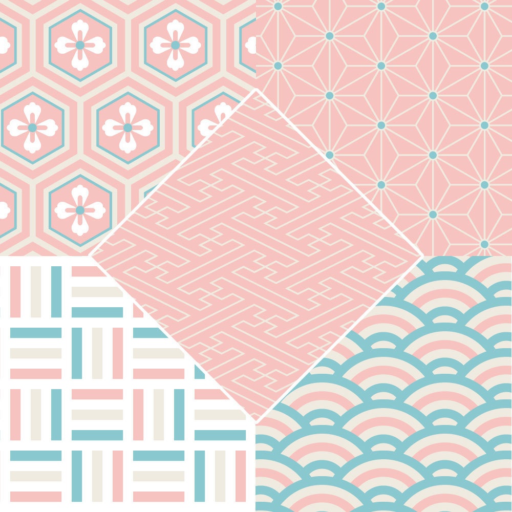 【フリー素材】和柄テクスチャ