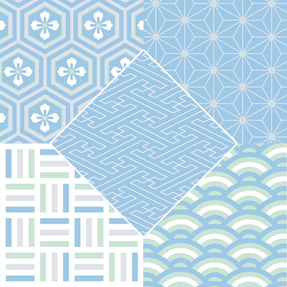 【フリー素材】和柄テクスチャ