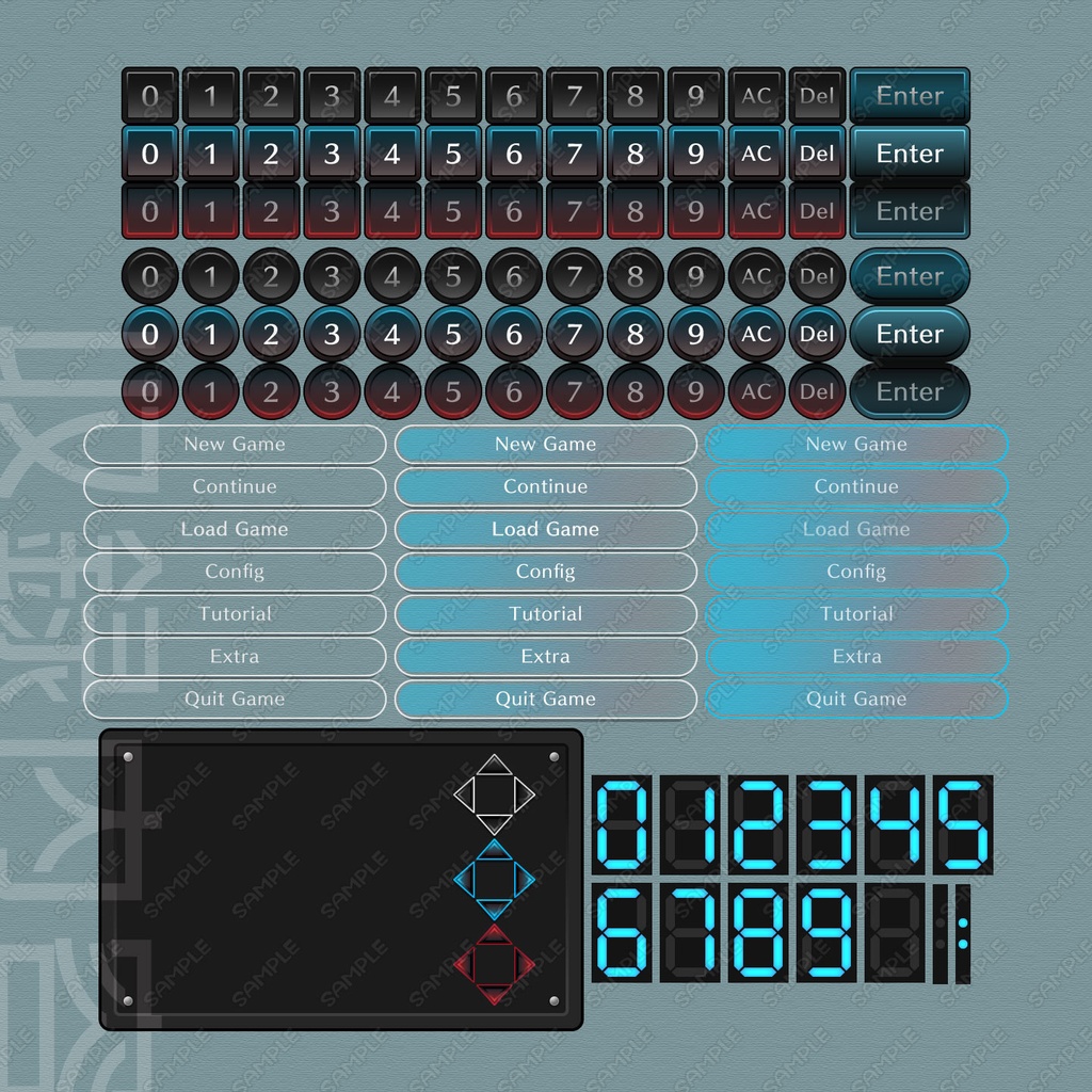 謎解き&脱出ゲームのためのUI素材セット