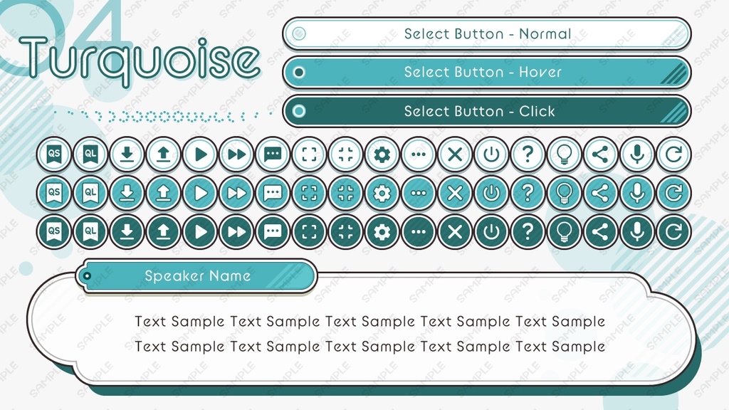 ゲームUIミニセット vol.01