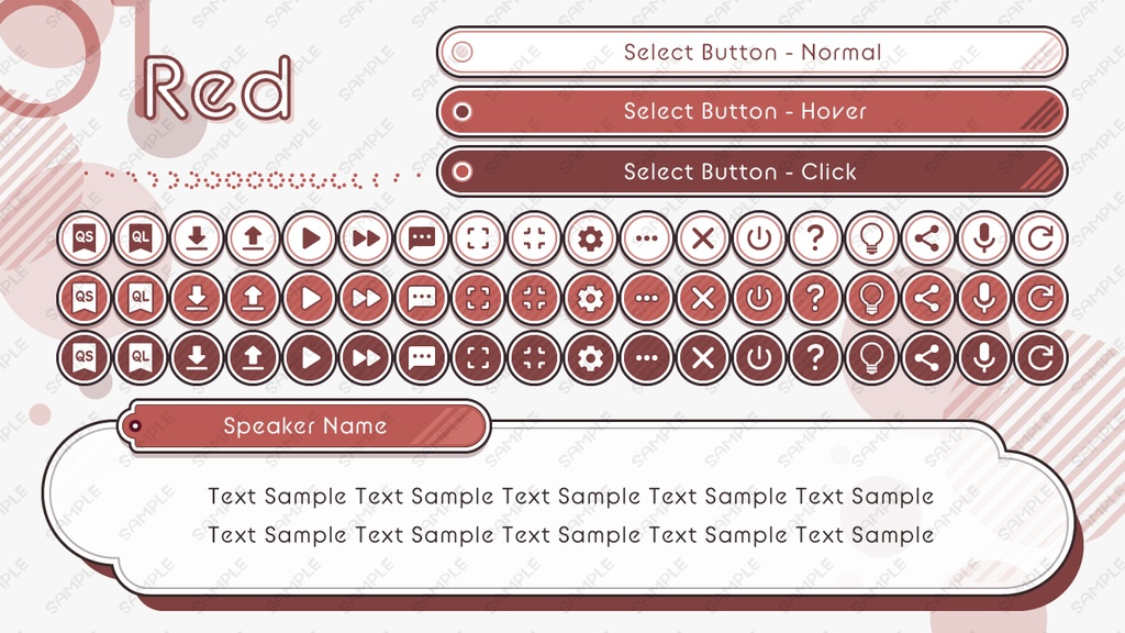 ゲームUIミニセット vol.01