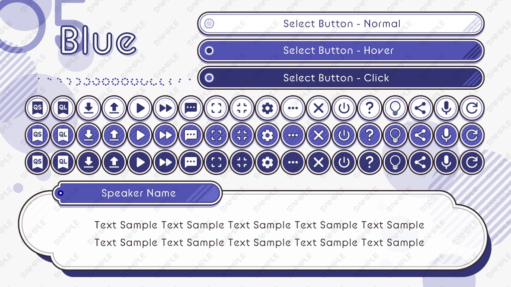 ゲームUIミニセット vol.01