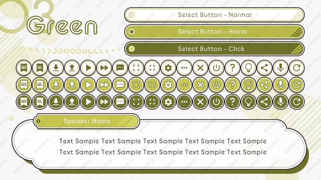 ゲームUIミニセット vol.01