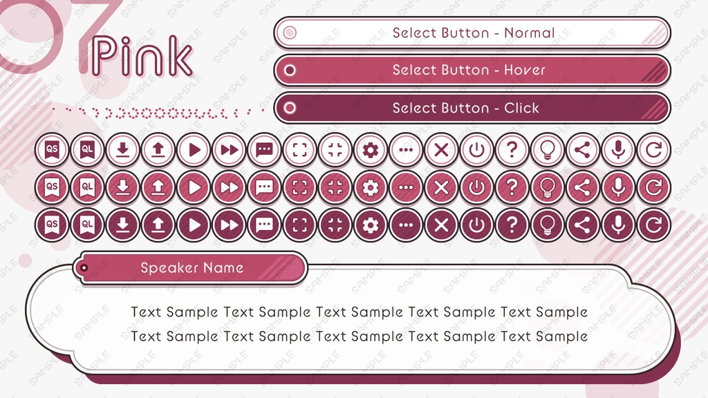 ゲームUIミニセット vol.01