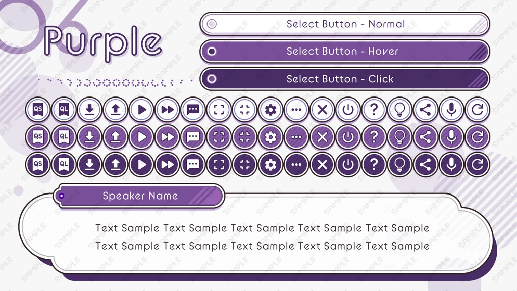 ゲームUIミニセット vol.01