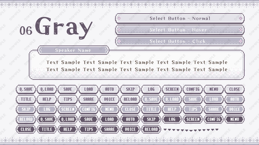 ゲームUIミニセット vol.02