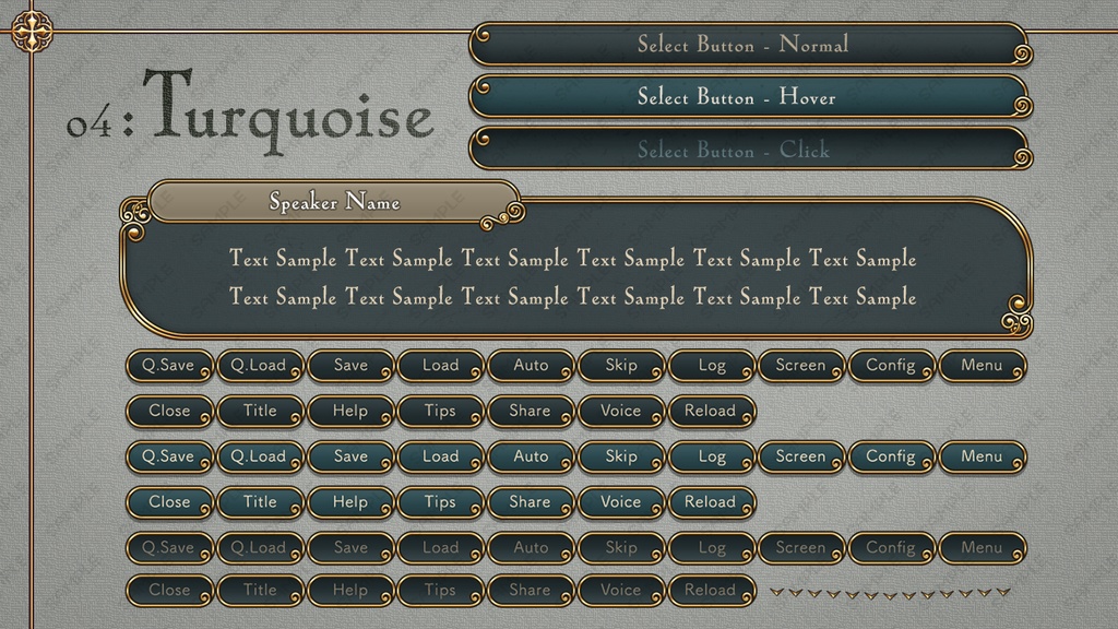 ゲームUIミニセット vol.03