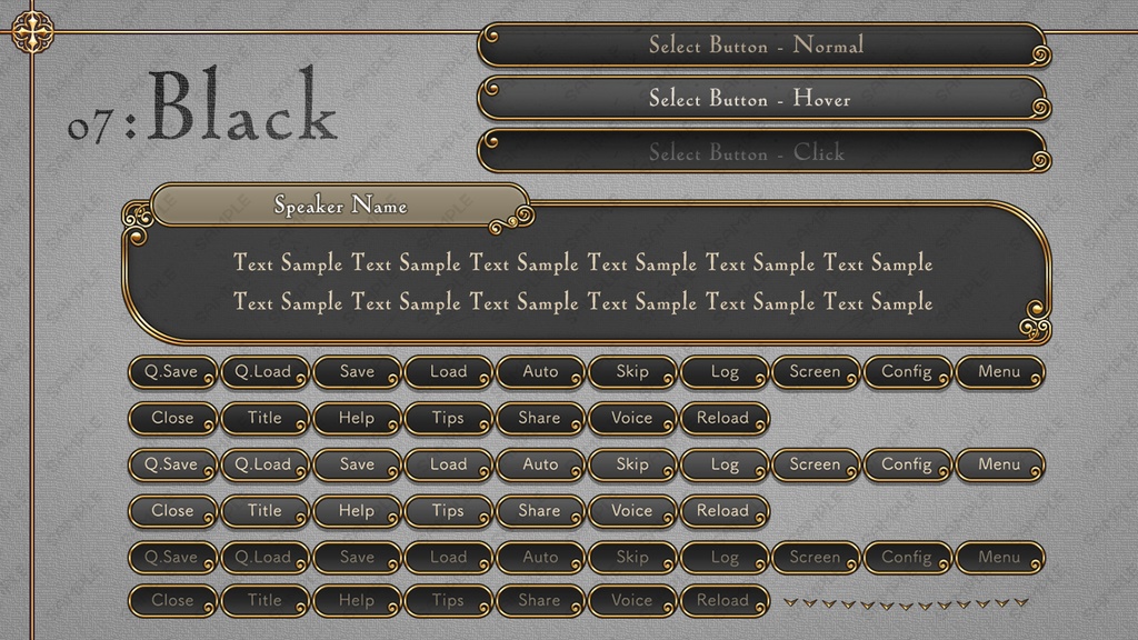 ゲームUIミニセット vol.03