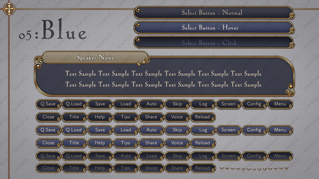 ゲームUIミニセット vol.03