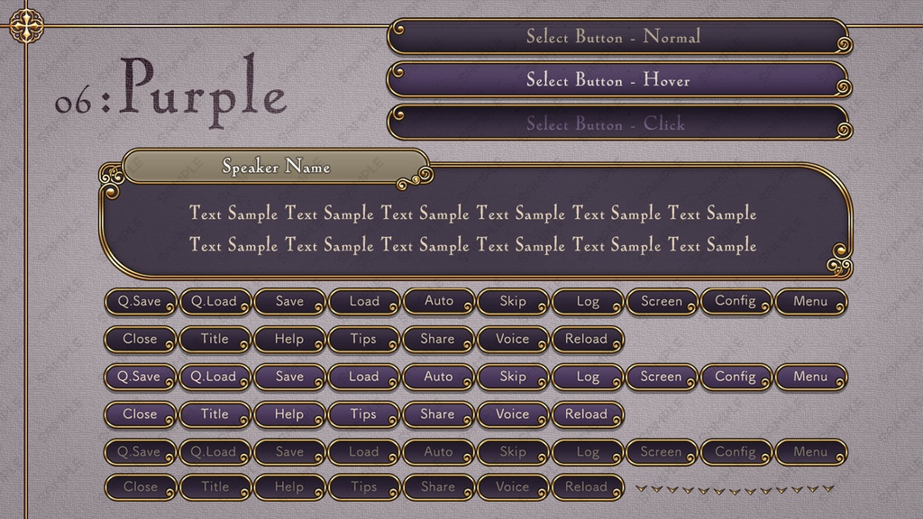 ゲームUIミニセット vol.03