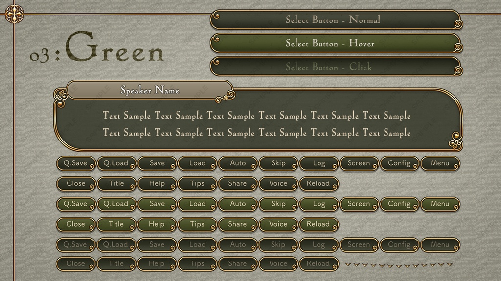 ゲームUIミニセット vol.03