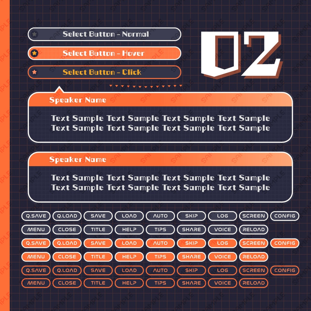 ゲームUIミニセット vol.04