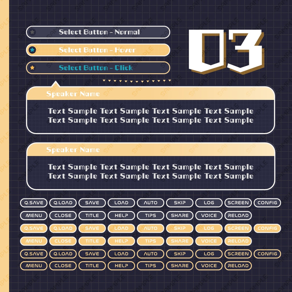 ゲームUIミニセット vol.04