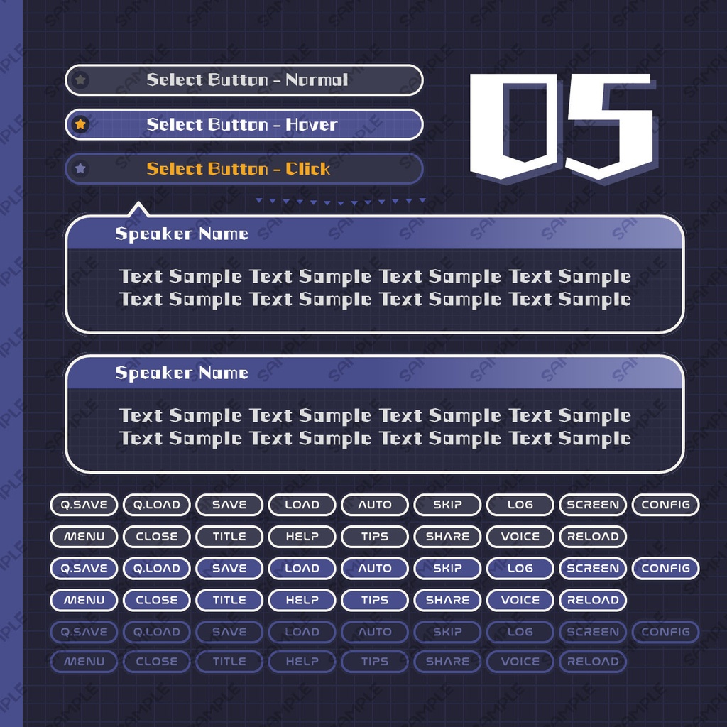 ゲームUIミニセット vol.04