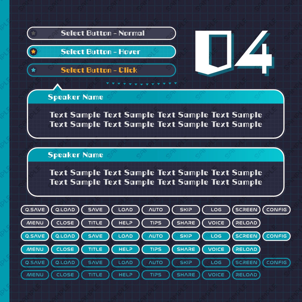 ゲームUIミニセット vol.04