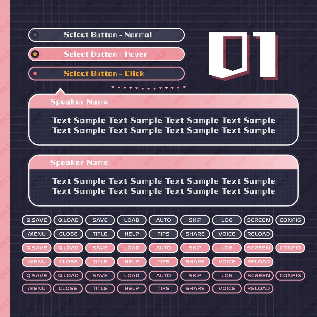 ゲームUIミニセット vol.04