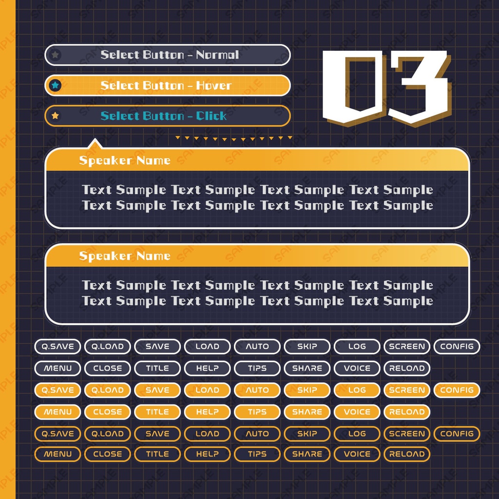 ゲームUIミニセット vol.04