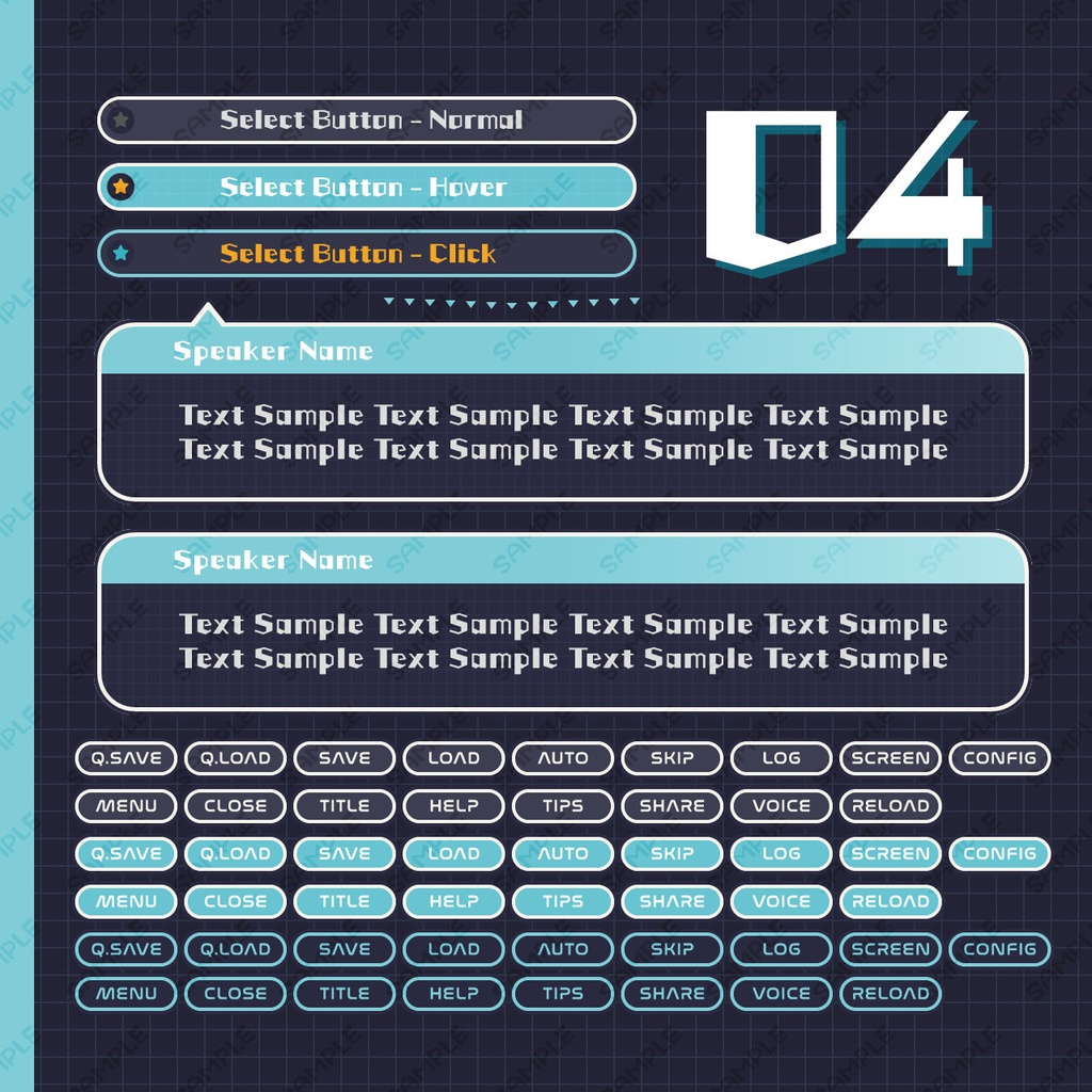 ゲームUIミニセット vol.04