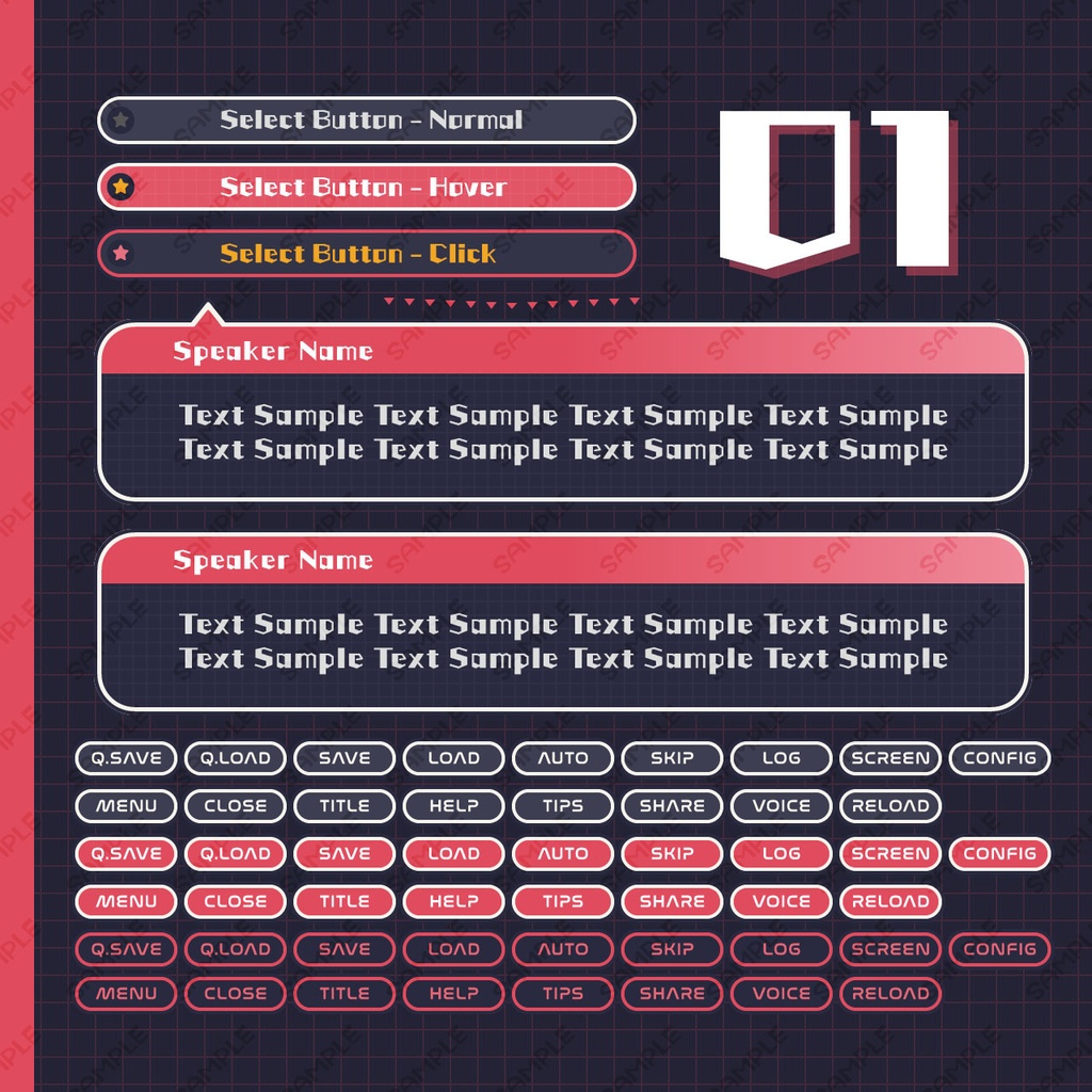 ゲームUIミニセット vol.04