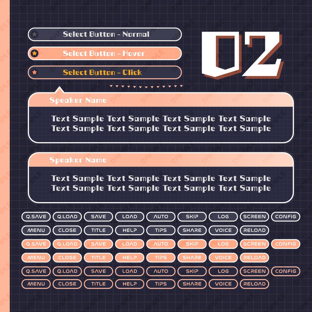 ゲームUIミニセット vol.04