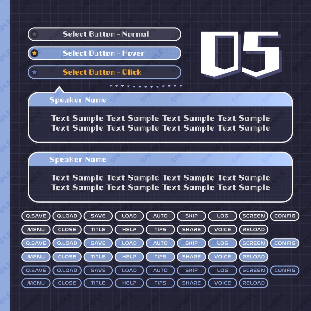 ゲームUIミニセット vol.04