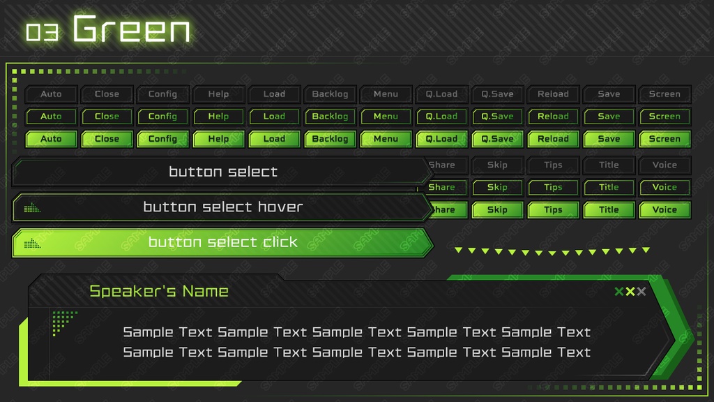 ゲームUIミニセット vol.06