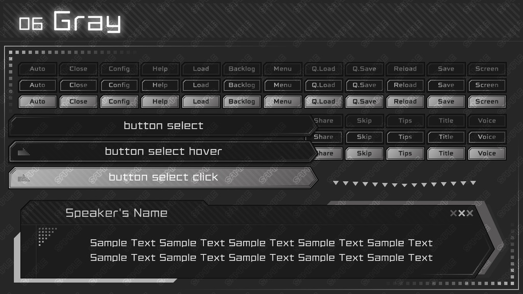 ゲームUIミニセット vol.06