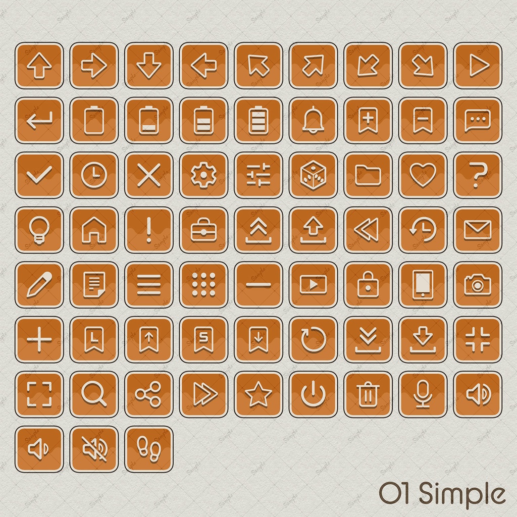 システムボタンセット vol.04