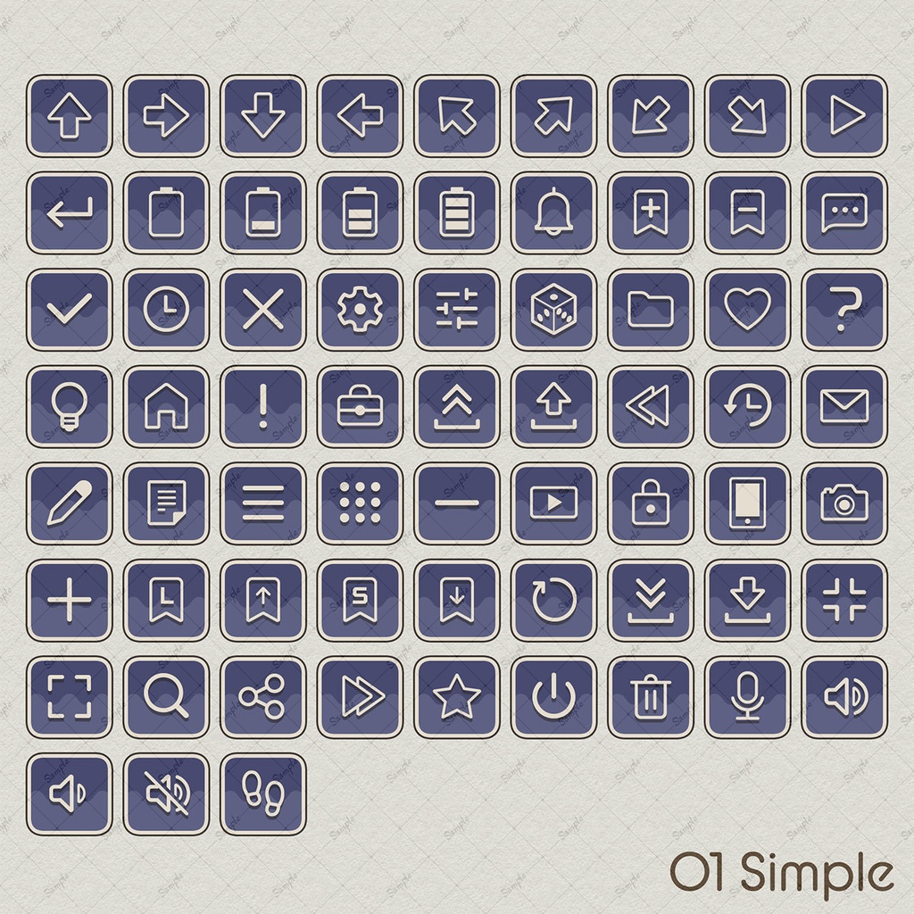 システムボタンセット vol.04