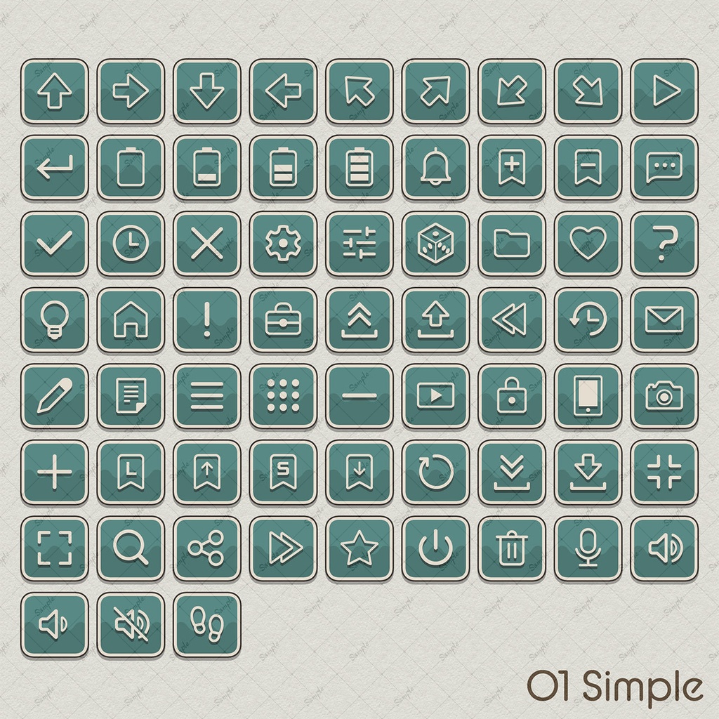 システムボタンセット vol.04