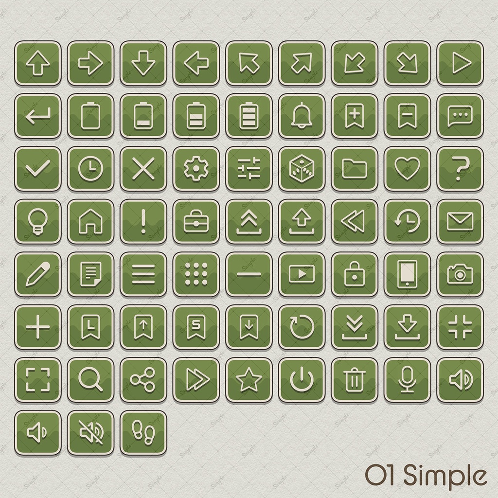 システムボタンセット vol.04