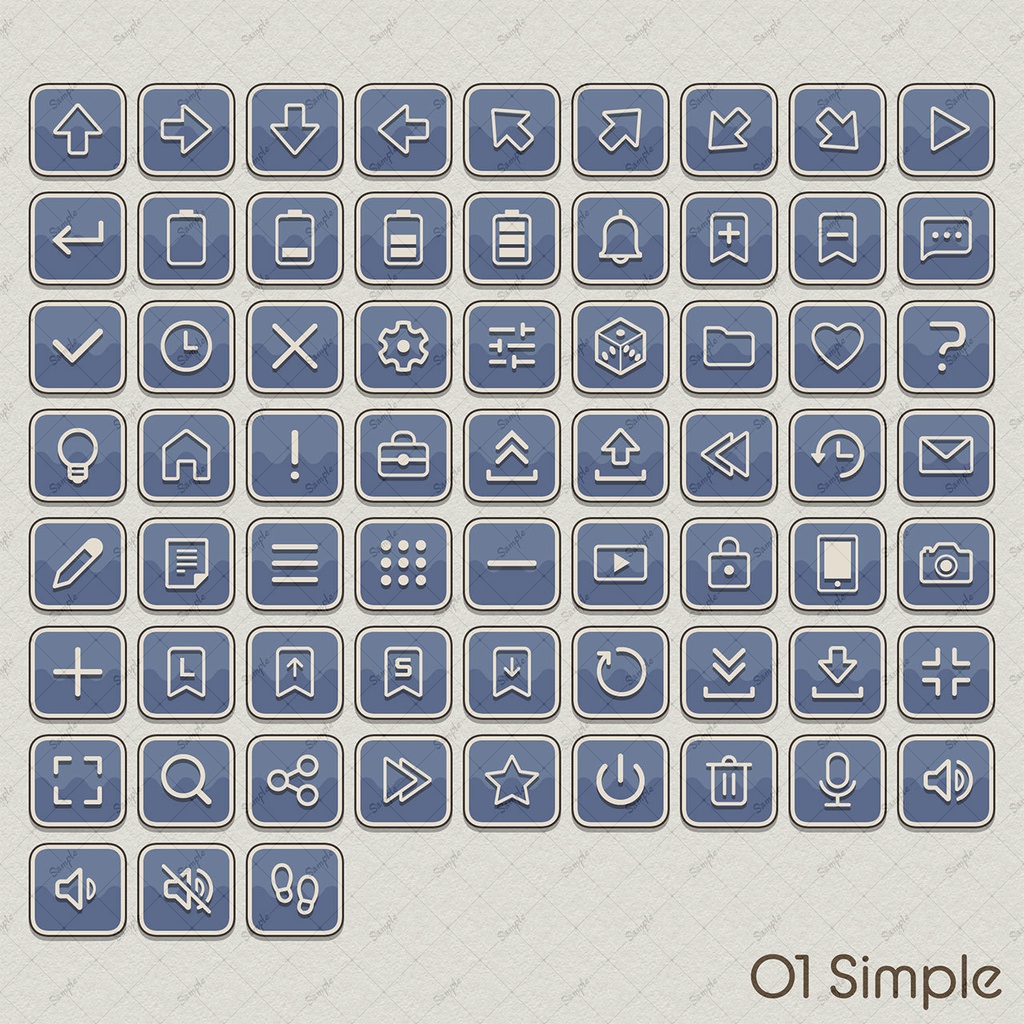 システムボタンセット vol.04