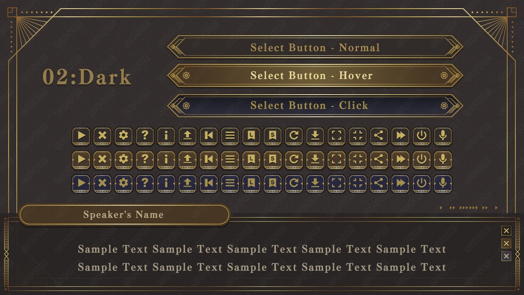 ゲームUIミニセット vol.07