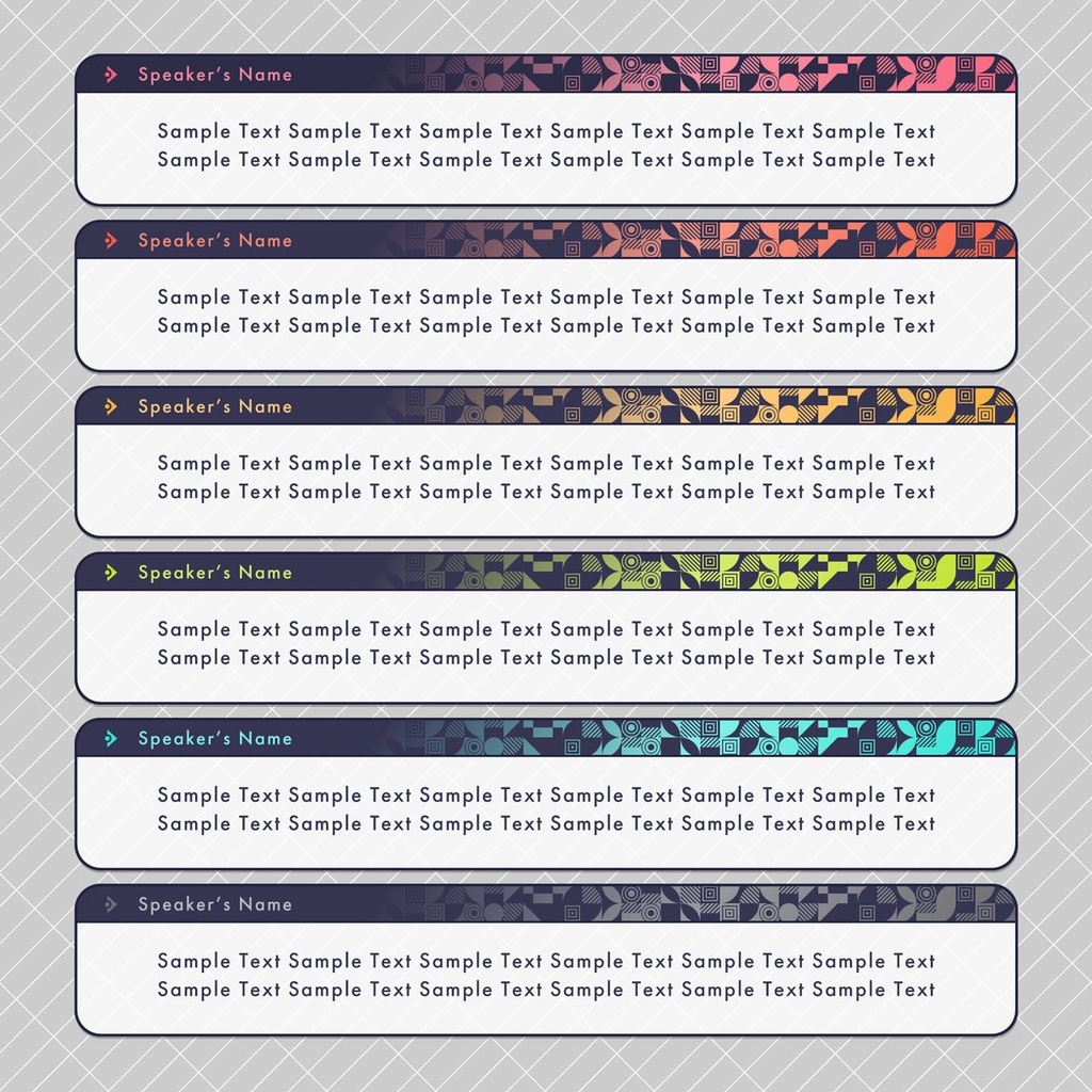 【フリー素材】メッセージウィンドウ素材 その54