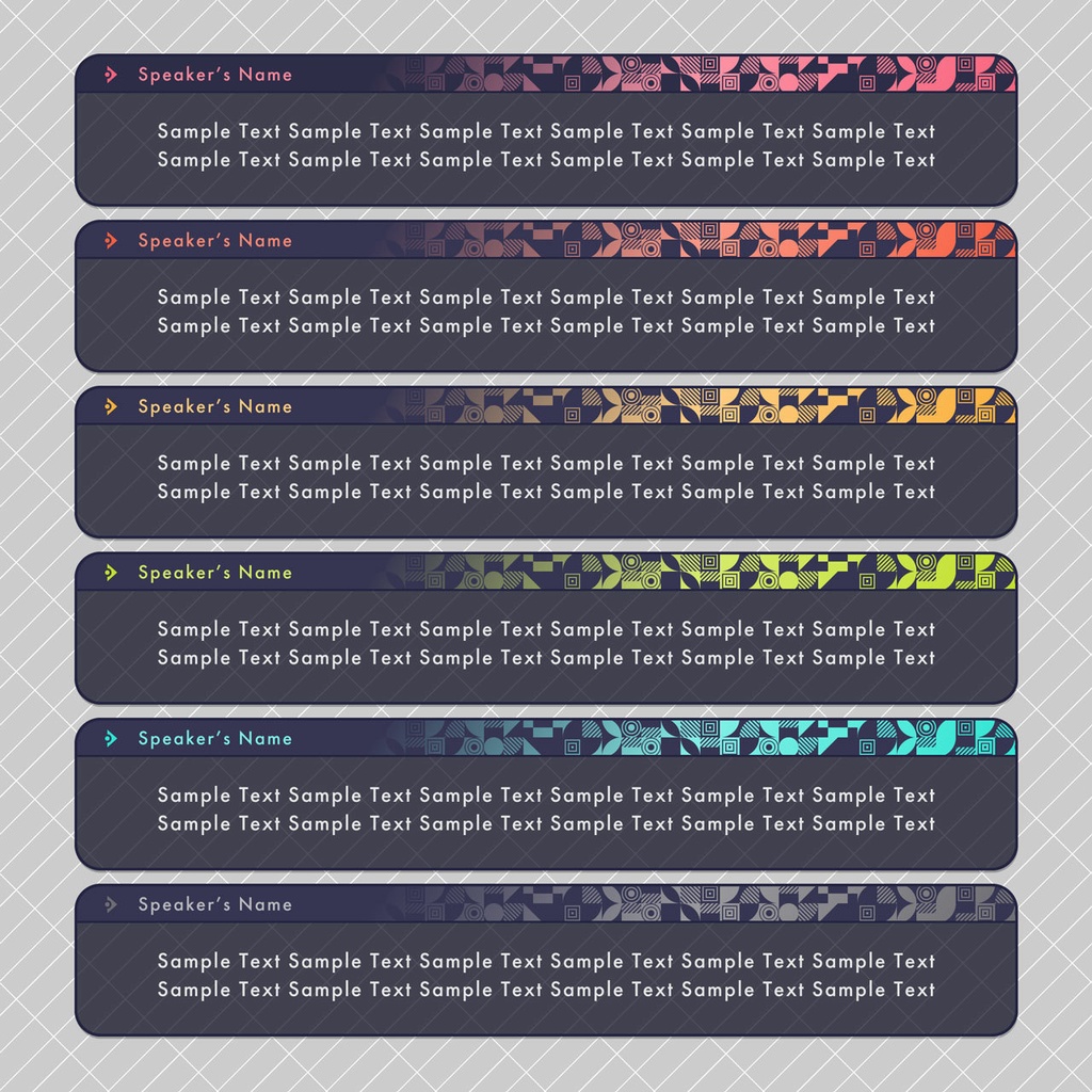 【フリー素材】メッセージウィンドウ素材 その54