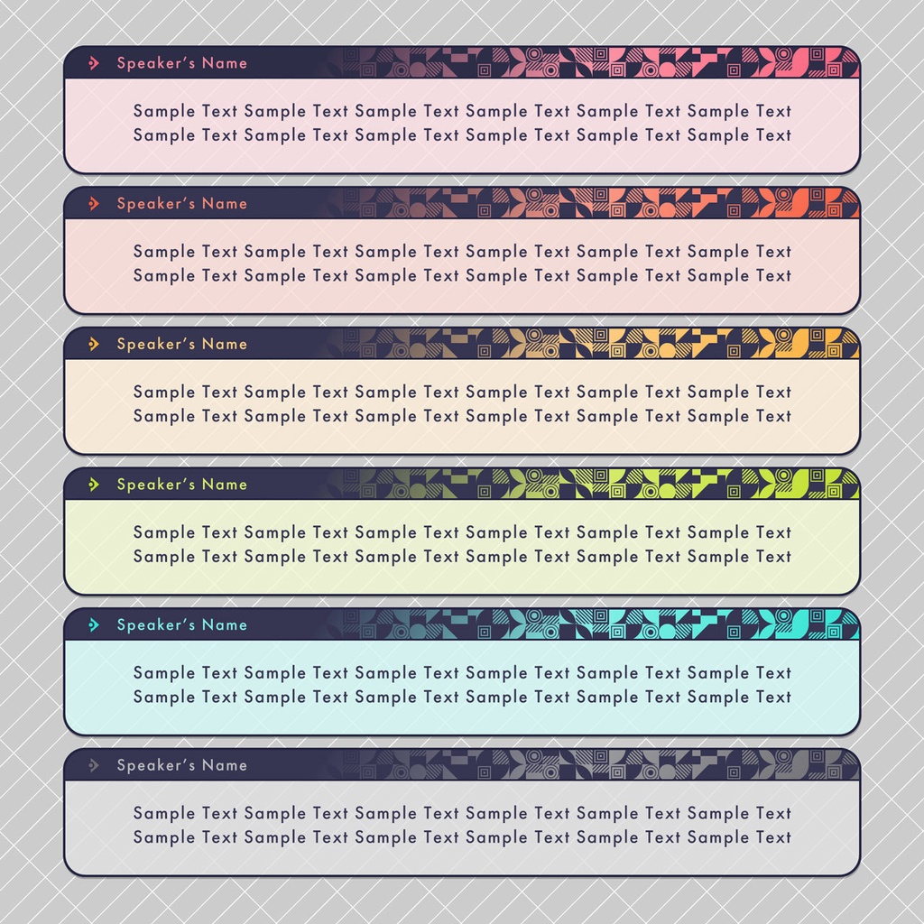 【フリー素材】メッセージウィンドウ素材 その54