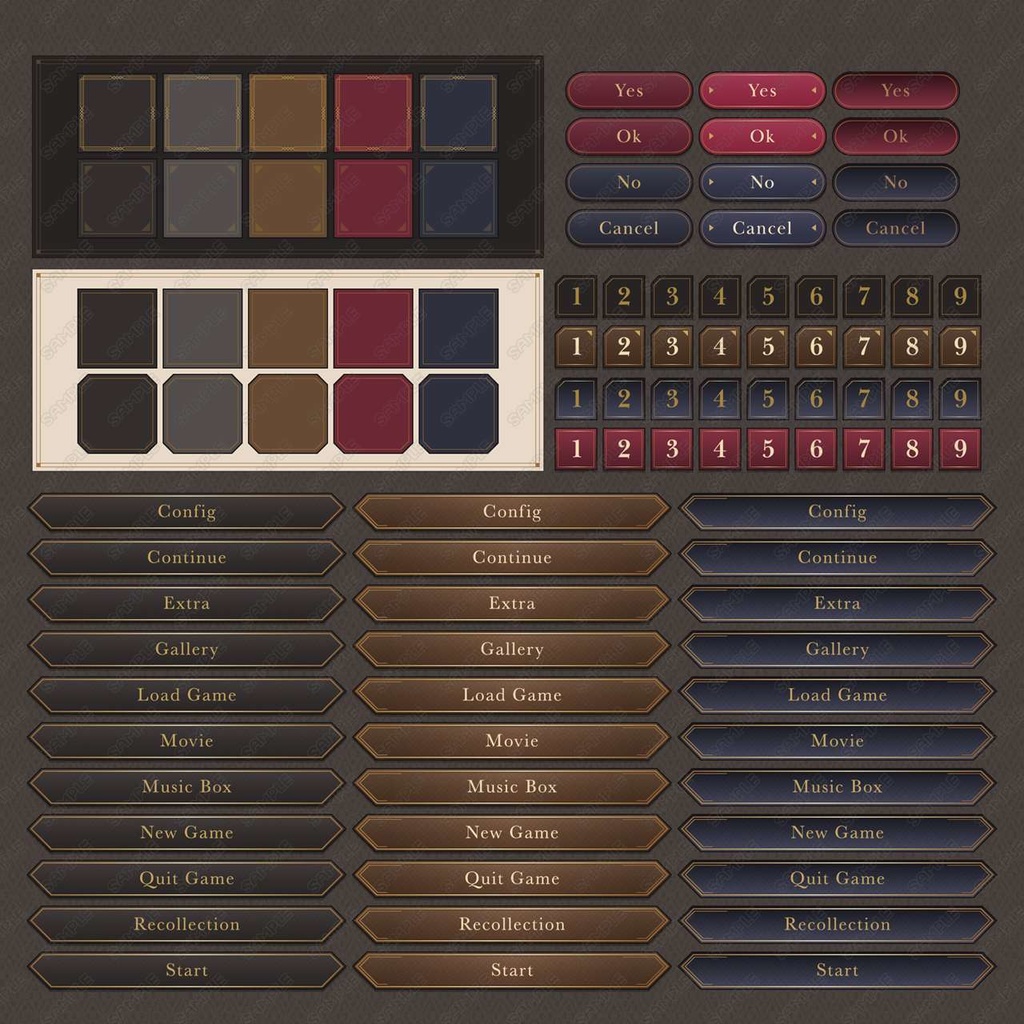 ゲームUIセット vol.23