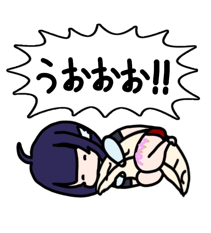 なぎちゃんステッカー01 6種