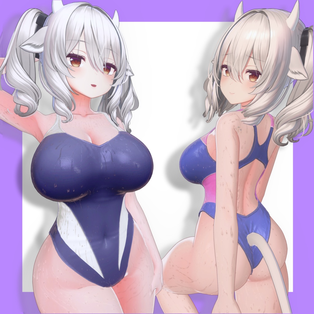 競泳水着 ミルティナ ちゃん用 〖Driping Water〗 水滴ノーマル 付属 開店セール50%OFF!