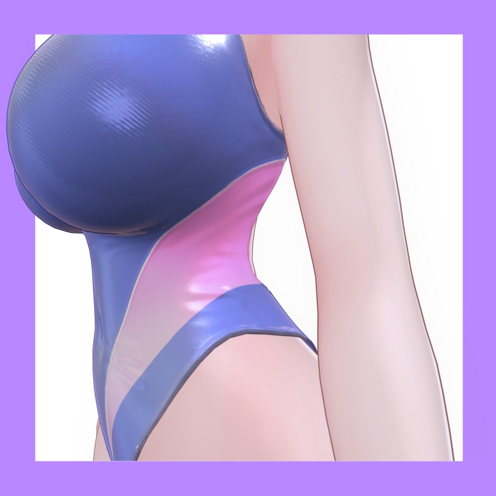 競泳水着 ミルティナ ちゃん用 〖Driping Water〗 水滴ノーマル 付属