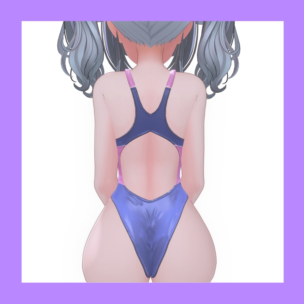 競泳水着 ミルティナ ちゃん用 〖Driping Water〗 水滴ノーマル 付属