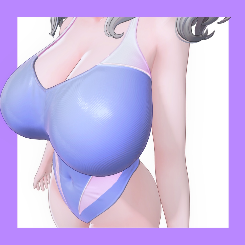 競泳水着 ミルティナ ちゃん用 〖Driping Water〗 水滴ノーマル 付属