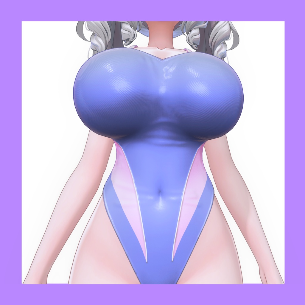 競泳水着 ミルティナ ちゃん用 〖Driping Water〗 水滴ノーマル 付属