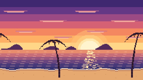 【4K・60秒ループ】8bitレトロゲーム風 横スクロール背景 6種【配信・動画・ゲーム素材】
